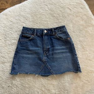 Topshop Denim Mini Skirt